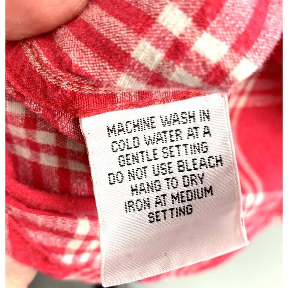 Christopher Rand Shirt Mens M Pink/White Check Stand Collar Button Up  Pockets - Picture 8 of 8